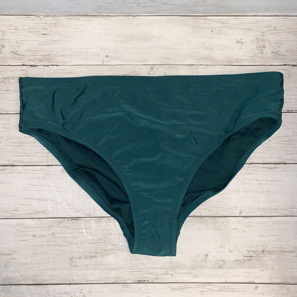 Kona‎ Sol Bikini Bottom Womens 16W 18W Green Hunter High Coverage Hipster Plus